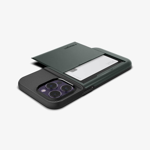 ACS04835 - iPhone 14 Pro Max Case Slim Armor CS in black showing the back